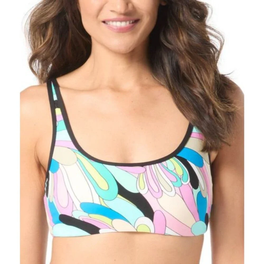 Coco Contours Opulent Bra Sized Bikini Top Multi Size 14/38C 18093 - Picture 3 of 3